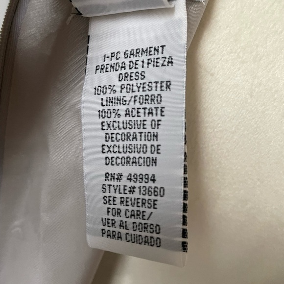 R & M Richards Embellished Beaded Midi Gown Size 14p Mother Of The Bride Dress - Picture 3 of 12